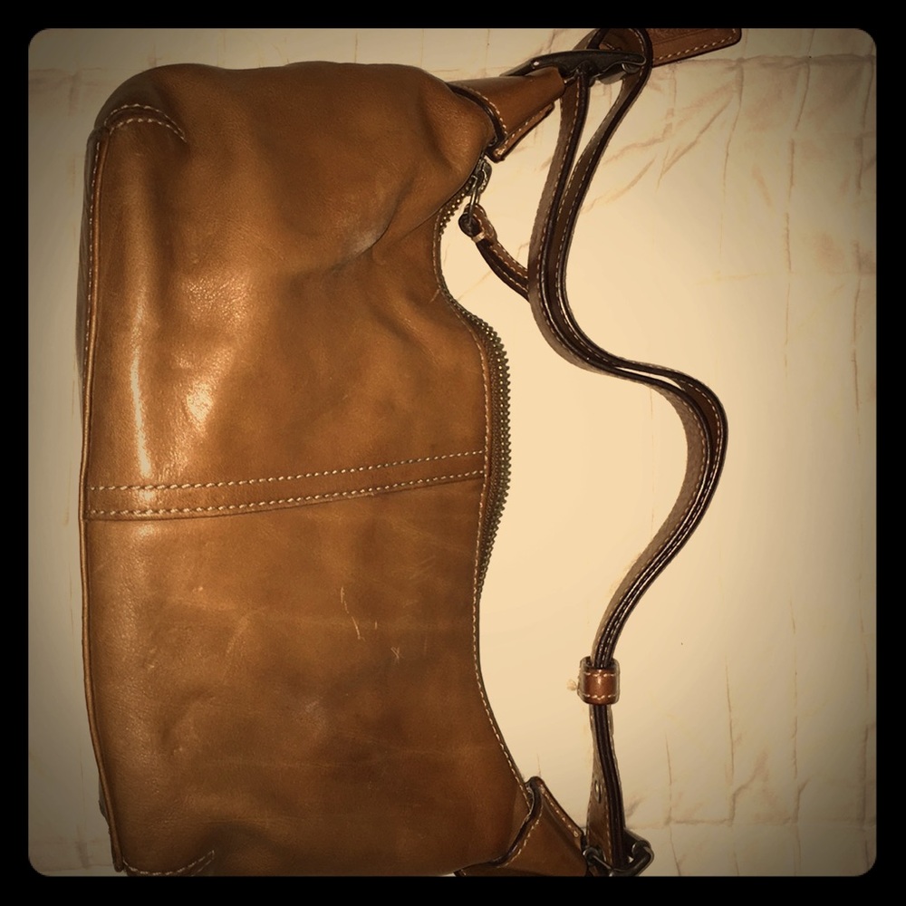 Leather coach purse